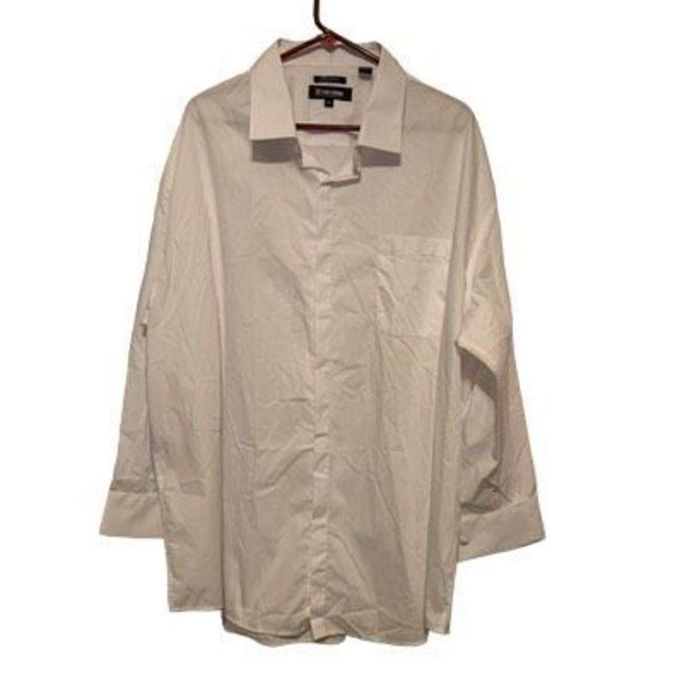 Stacy Adams Regular Fit Size 20 34/35 White Tuxedo Shirt